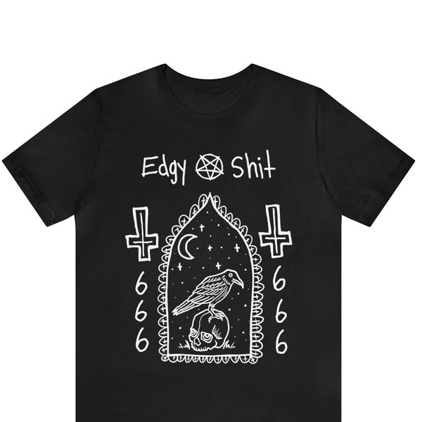 Edgelord Unisex Short Sleeve Tee, Edgy Shirt, Hot Topic Blackcraft Shirt, Goth Shirt