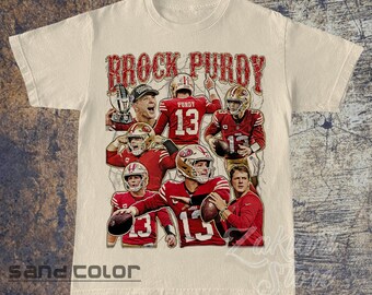 Brock Purdy Shirt, Football shirt, Classic 90s Graphic Tee, Unisex, Vintage Bootleg, Gift, Retro