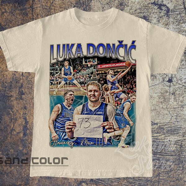 Luka Doncic 73 Point Record T-Shirt | Luka Doncic Bootleg Shirt | Vintage Luka Doncic Tshirt | Luka Doncic Art Tee