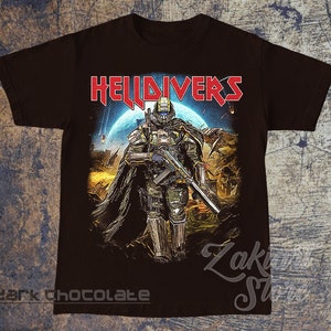 Helldivers 2 Skull Shirt Helldivers 2 T-Shirt, Helldivers 2 Tee, Parody, Men's, Unisex & Women's shirt zdjęcie 4