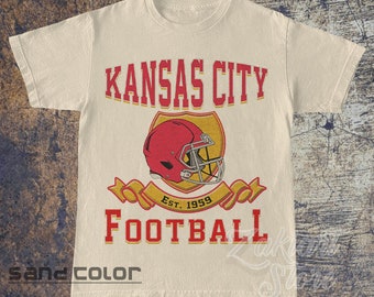 Vintage Kansas City Football Shirt, Kansas City Football Sweatshirt, Vintage Style Kansas City Football shirt, Sunday Football, Unisex Tee