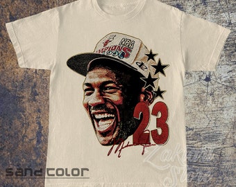 Vintage 90er Jahre Grafikstil Michael Jordan Gesicht Shirt, Michael Jordan T-Shirt, Vintage übergroßes Sport T-Shirt, Retro amerikanisches Basketball Bootleg Geschenk