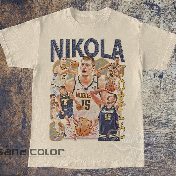 Nikola Jokic Bootleg Shirt | Vintage Nikola Jokic Tshirt | Nikola Jokic Art Tee