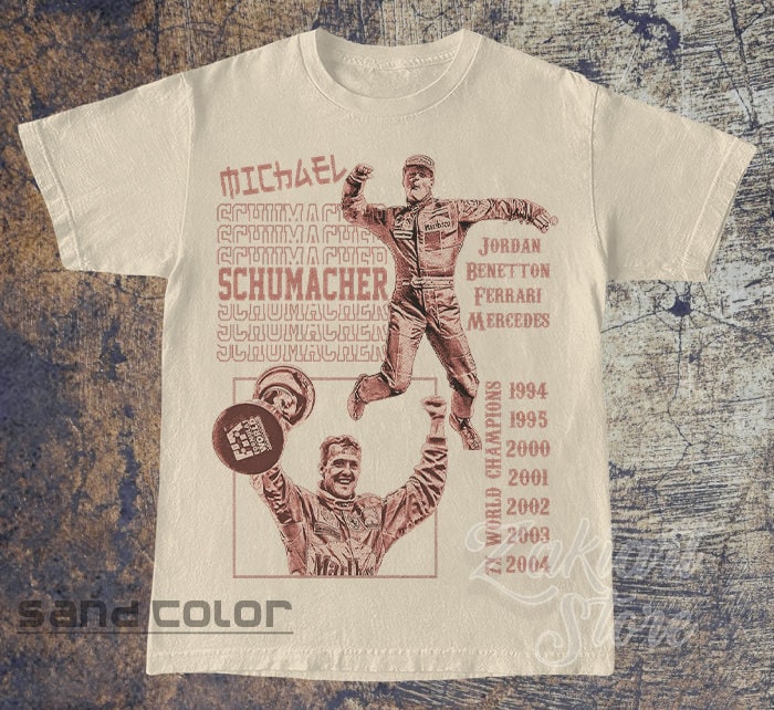 Vintage Michael Schumacher Shirt Racing Teams T-shirt Grand - Etsy