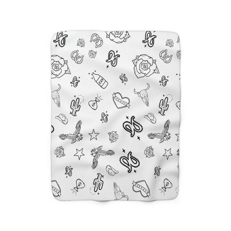 BANDIT - Sherpa Fleece Manta en Blanco imagen 3