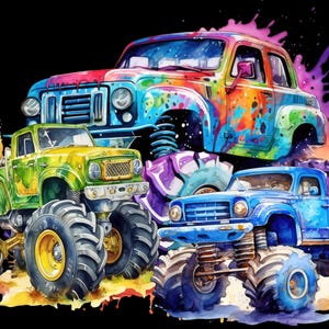 Kids Monster Truck PNG