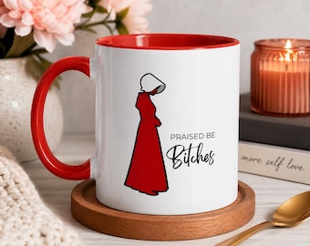 Handmaid Inspired Mug Funny Feminist Coffee Cup Sarcastic Gift Rebellious Humor Mug Political Satire Gift For Her Feminist Mug