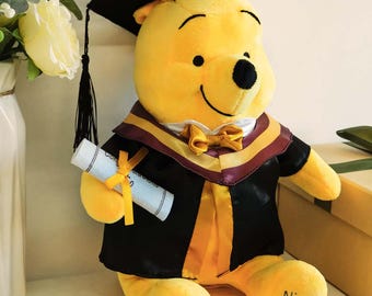 Personalized Graduation Bear Toy | Custom Name & Date Plush | Class of 2026 Keepsake | Graduation Gift for Him Her
