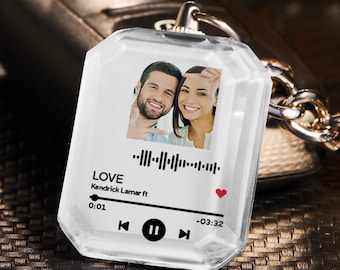 Llavero con foto personalizado, llavero con imagen personalizada, regalo de San Valentín, regalo de aniversario, regalo para pareja, recuerdo