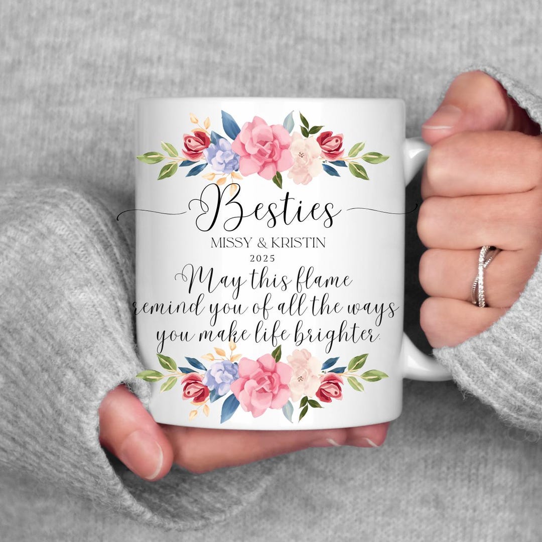 Personalized Best Friend Mug, Custom Coffee Cup, Bestie Gift for Her ...
