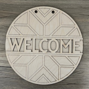 Barn Quilt Welcome, Handcrafted Wooden Sign, Rustic Farmhouse Decor, Charming Entryway Accent(SS)