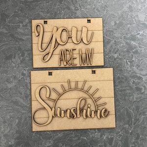 You Are My Sunshine Ladder On, Farmhouse Decor, Sunshine, DIY