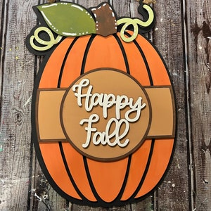 Happy Fall Sign | Rustic Autumn Decor | Cozy Fall Welcome Sign | Handcrafted Seasonal Wall Art