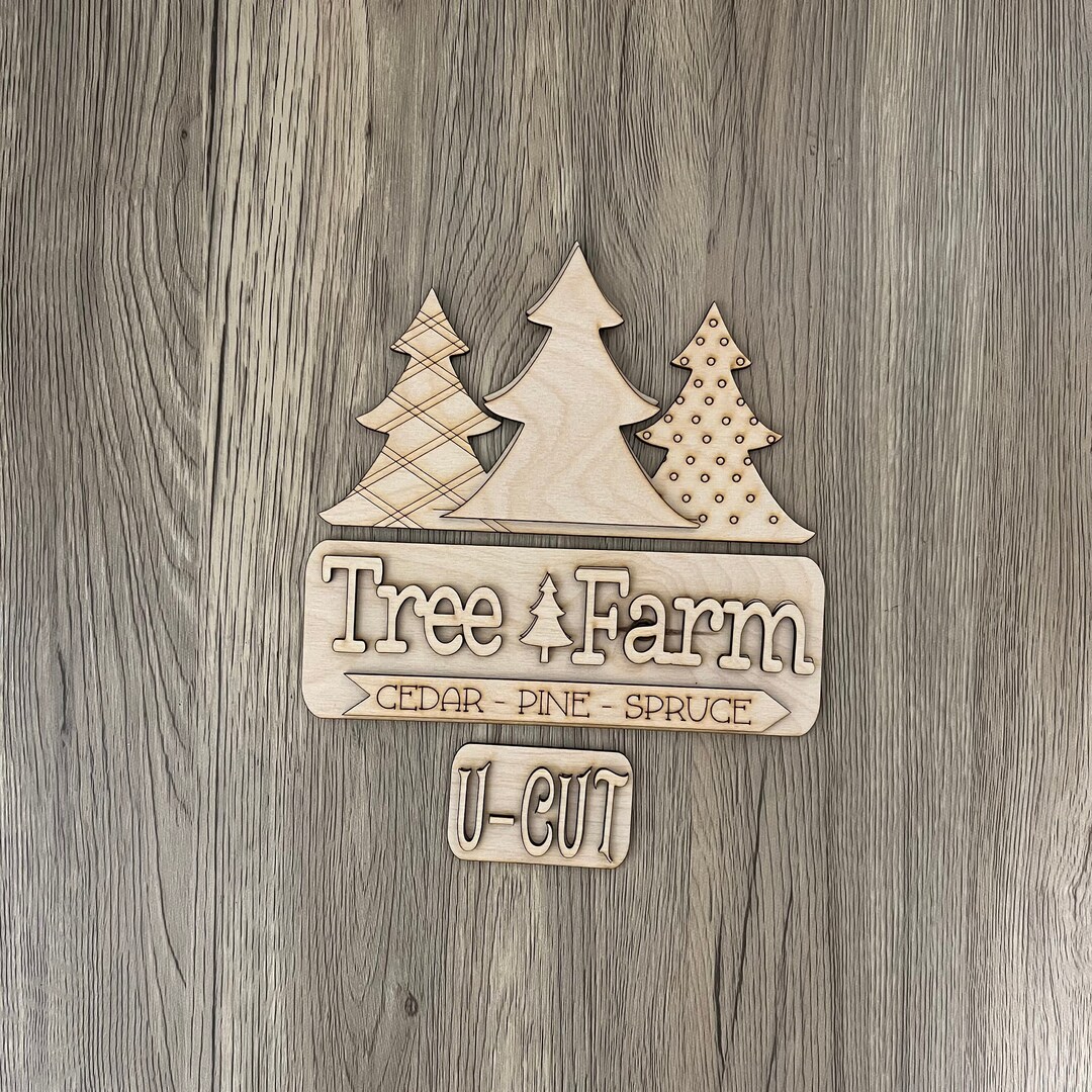 Tree Farm Truck Add On, Handcrafted Wooden Sign, Rustic Holiday Decor ...