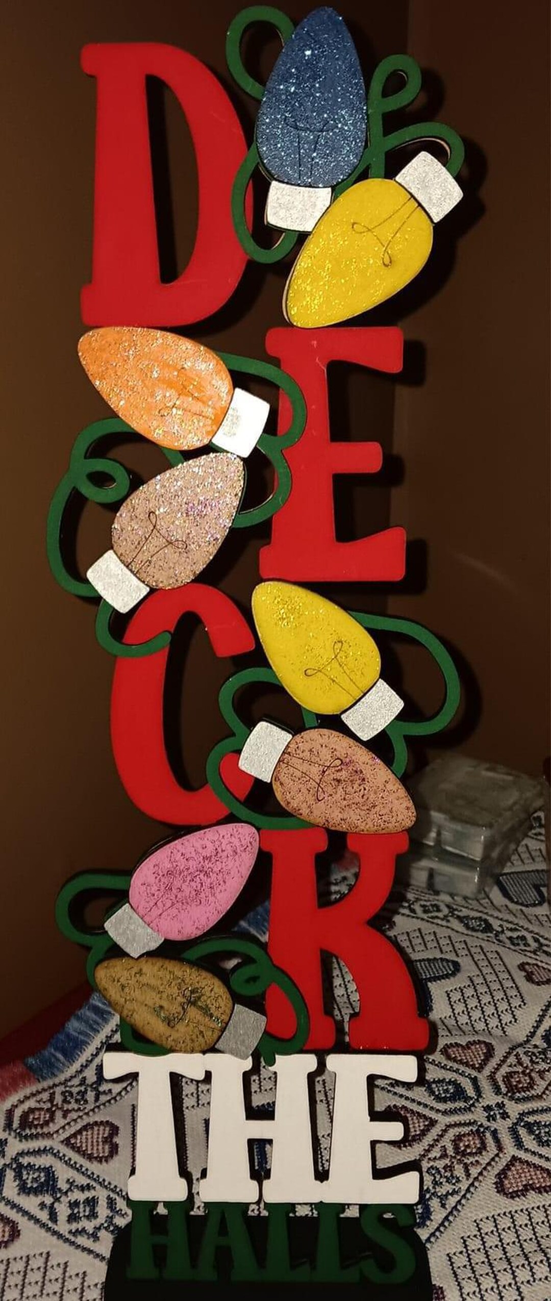 Stacking Deck the Hall Sign - Festive Holiday Wall Decor,diy - Etsy