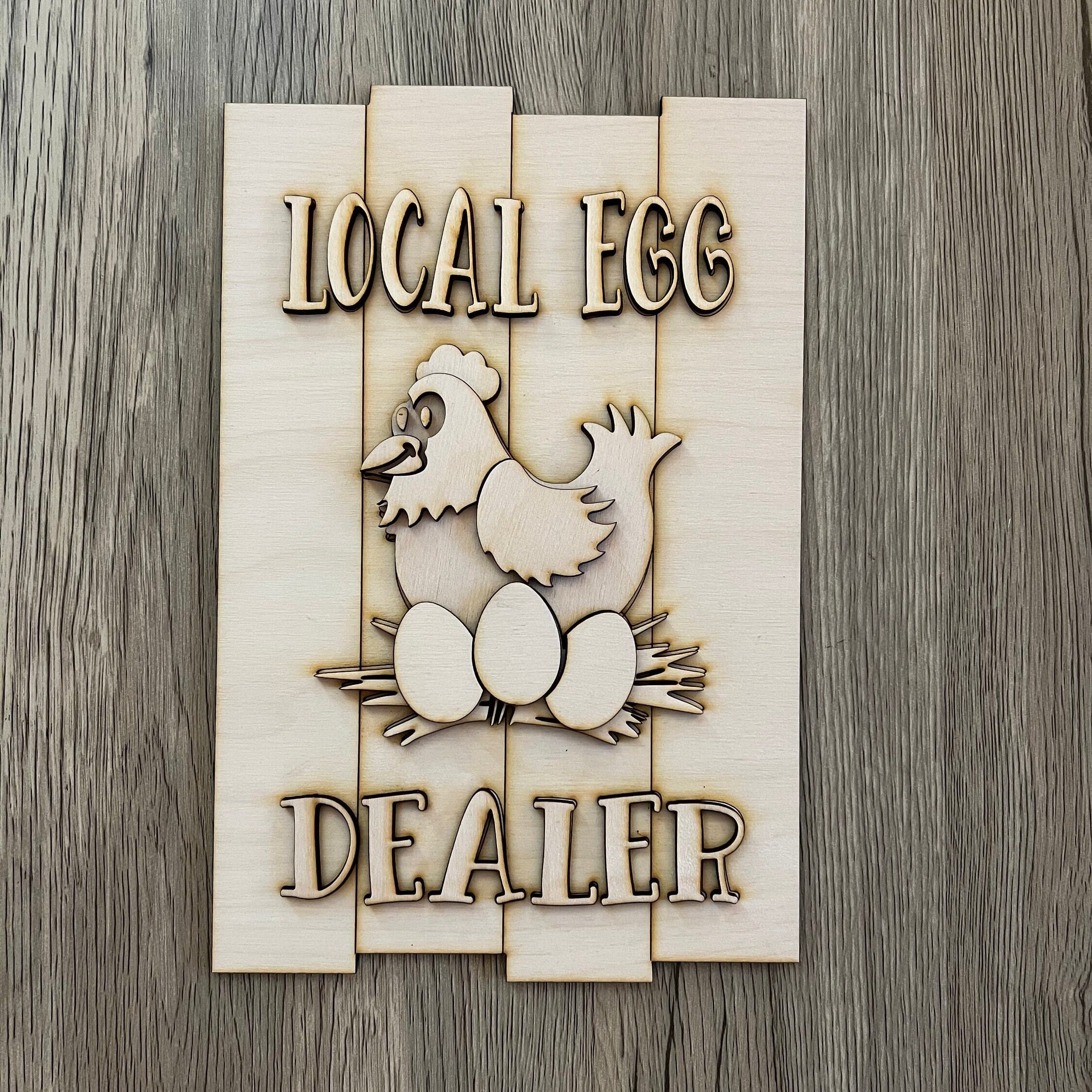 Local Egg Dealer, Chicken Hanging Sign, Decorative Chicken Sign,diy - Etsy