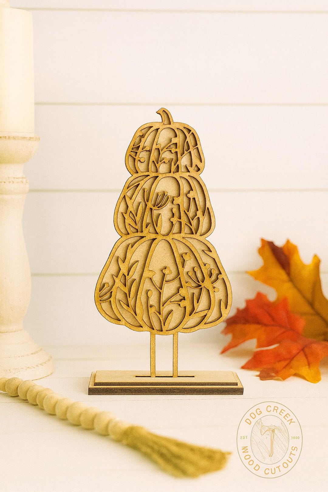 Mini Pumpkin Stack Small Stacked Trio Pumpkins | Rustic Autumn Pumpkin Shelf Sitter | Fall ...