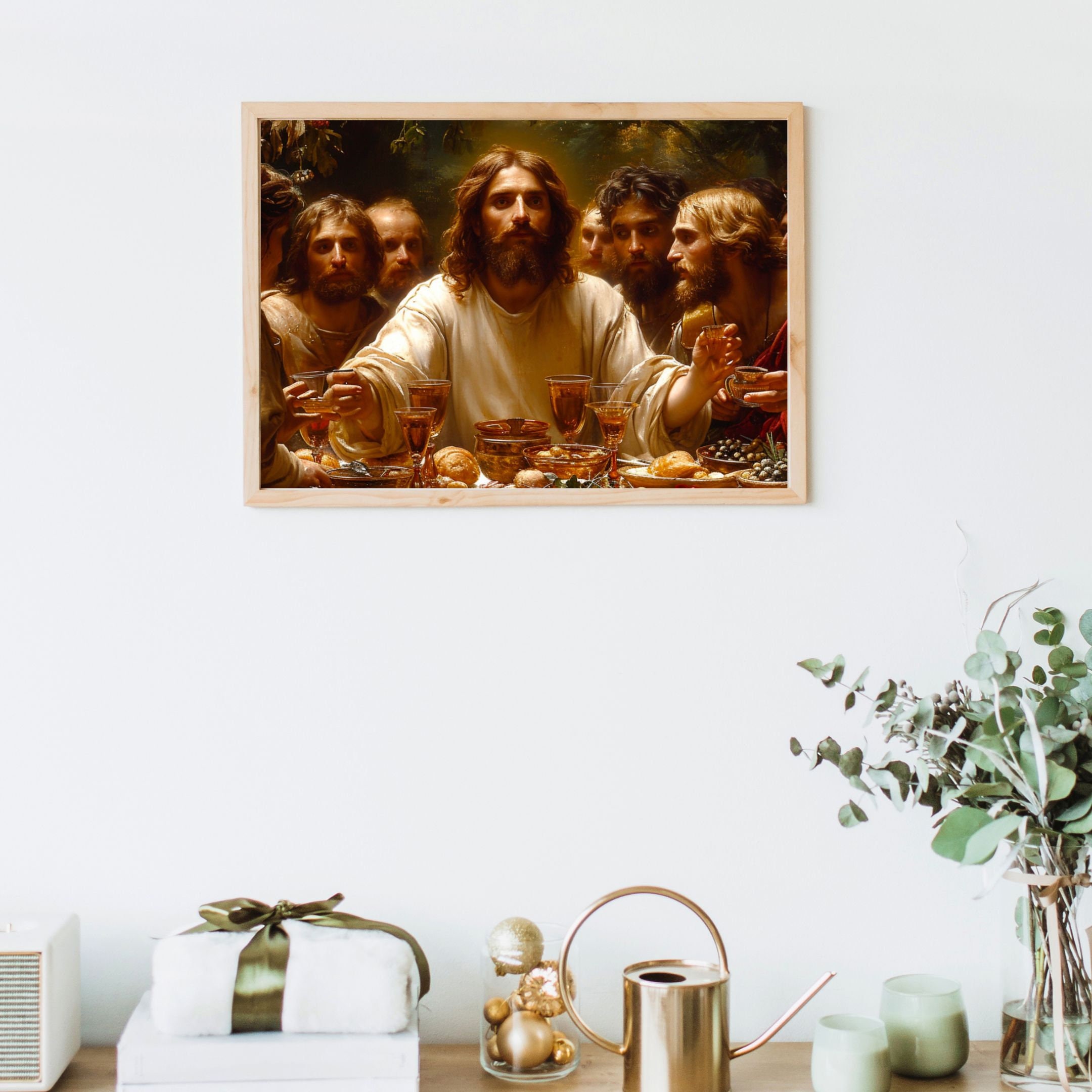 The Passover Feast, Holy Communion, Christianity, Jesus Print Passover ...