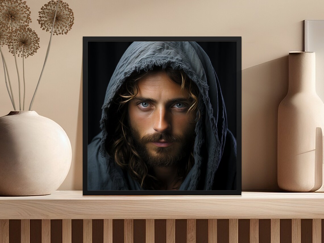 Jesus, Religious, Christian Art, Faith-inspired Biblical Jesus, Saviour Portraits, Christ 