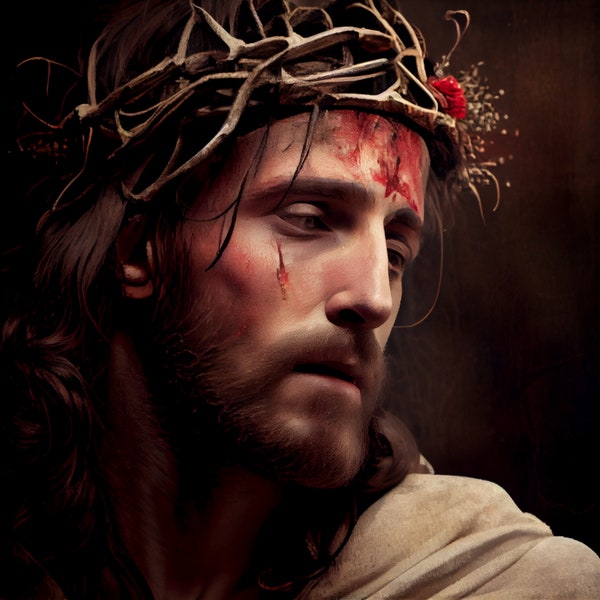 Jesus, Easter, Crown of Thorns #8 Digital Print, wall art, instant Download