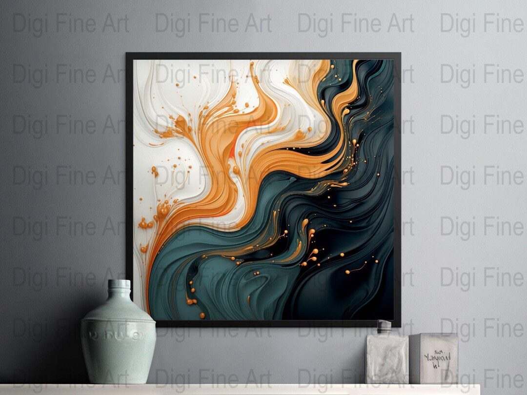 Black and Gold Wall Art, Prints, Digital Prints Download Etsy