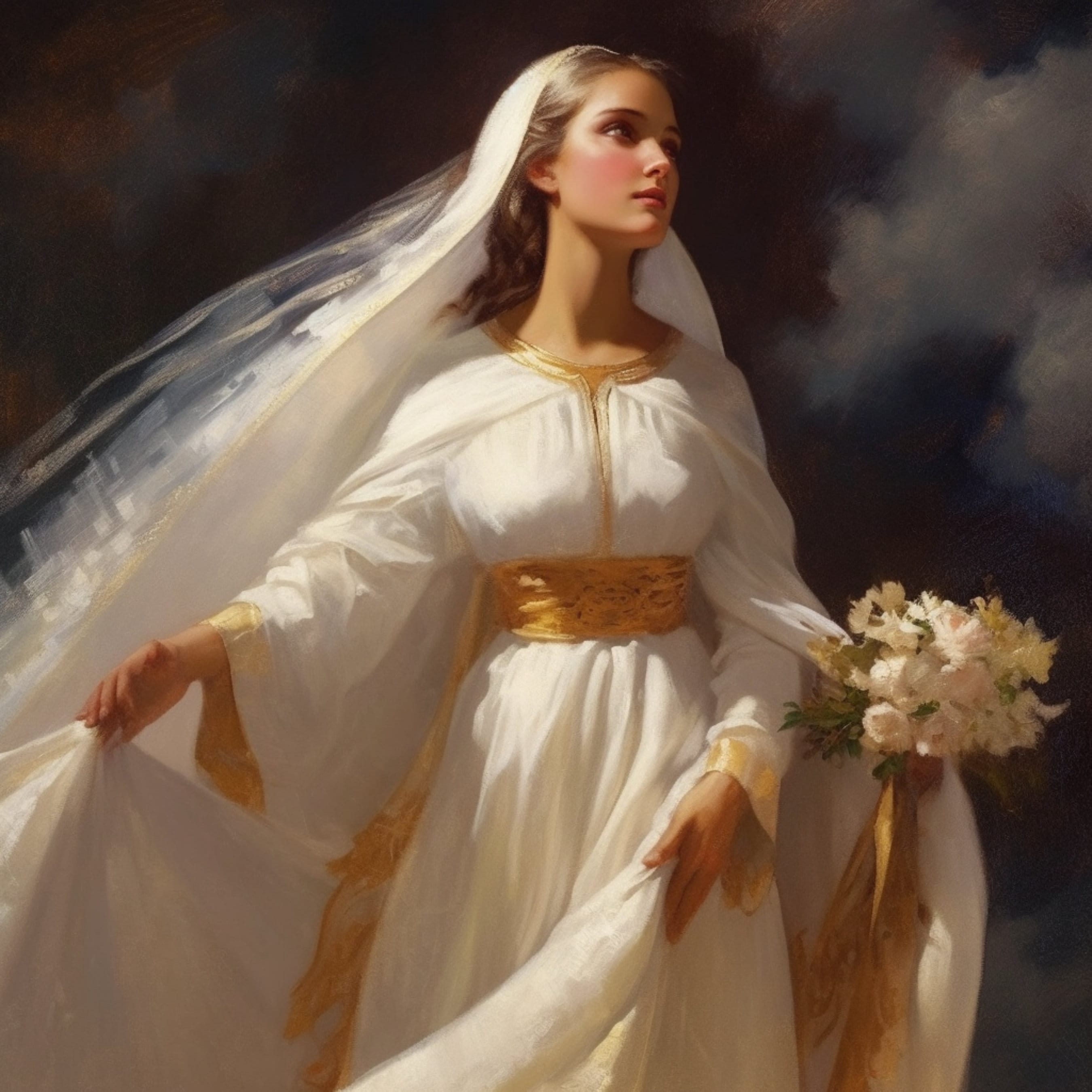 The Bride The Church Ready For Jesus Christ A Beautiful Art Print To the-bride-the-church-ready-for-jesus-christ-a-beautiful-art-print-to