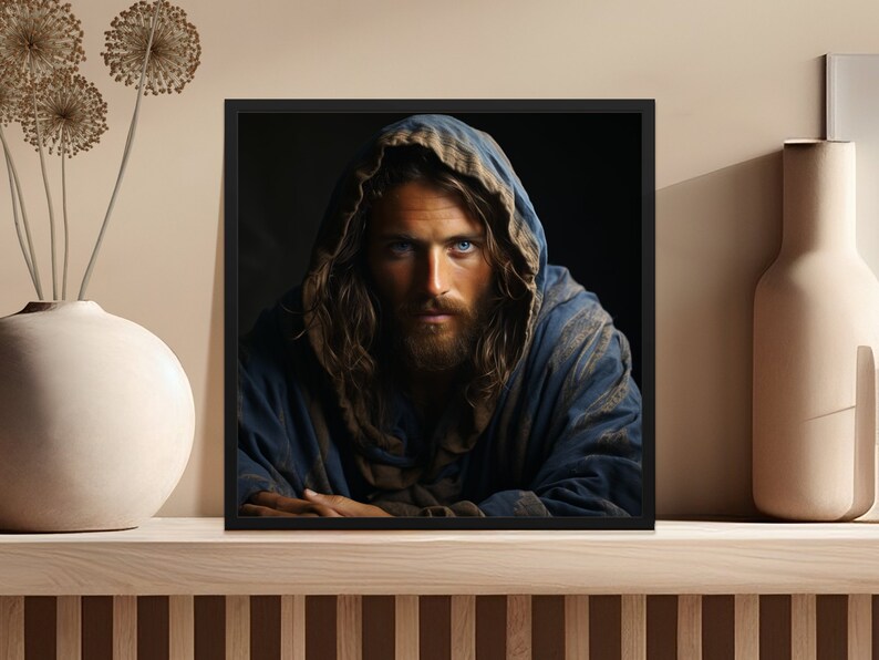 Jesus, Religious, Christian Art, Faith-inspired Biblical Jesus, Saviour Portraits, Christ 