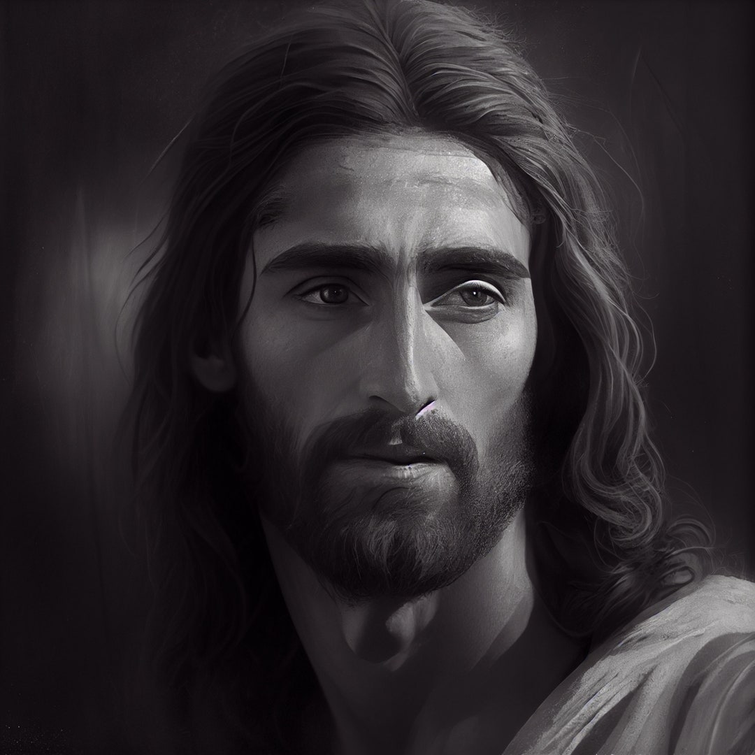 Jesus Christ Black and White Printable Art - Etsy