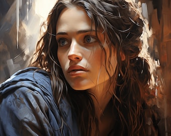 Miriam Cativante: Imagem Digital para Parede que Retrata a Herança Judaica