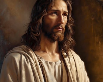 Digital Oil Painting of Jesus, Perfect for Your Home