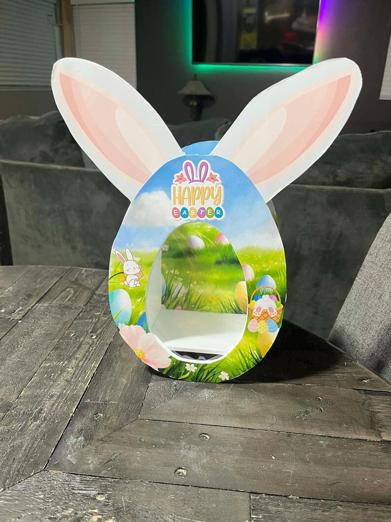 Easter Egg Box With Bunny Ears. Canva Drag and Drop - Etsy
