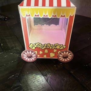 ポップコーン/綿菓子カートボックステンプレート