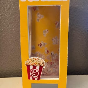 Plantillas de caja de regalo de palomitas de maíz y plantillas de caja de regalo de cabina telefónica