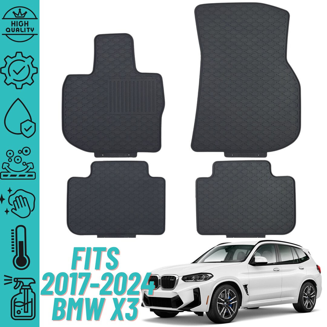 Floor Mats for 2017-2024 BMW X3 G01 Custom Fit Heavy Duty All Weather ...