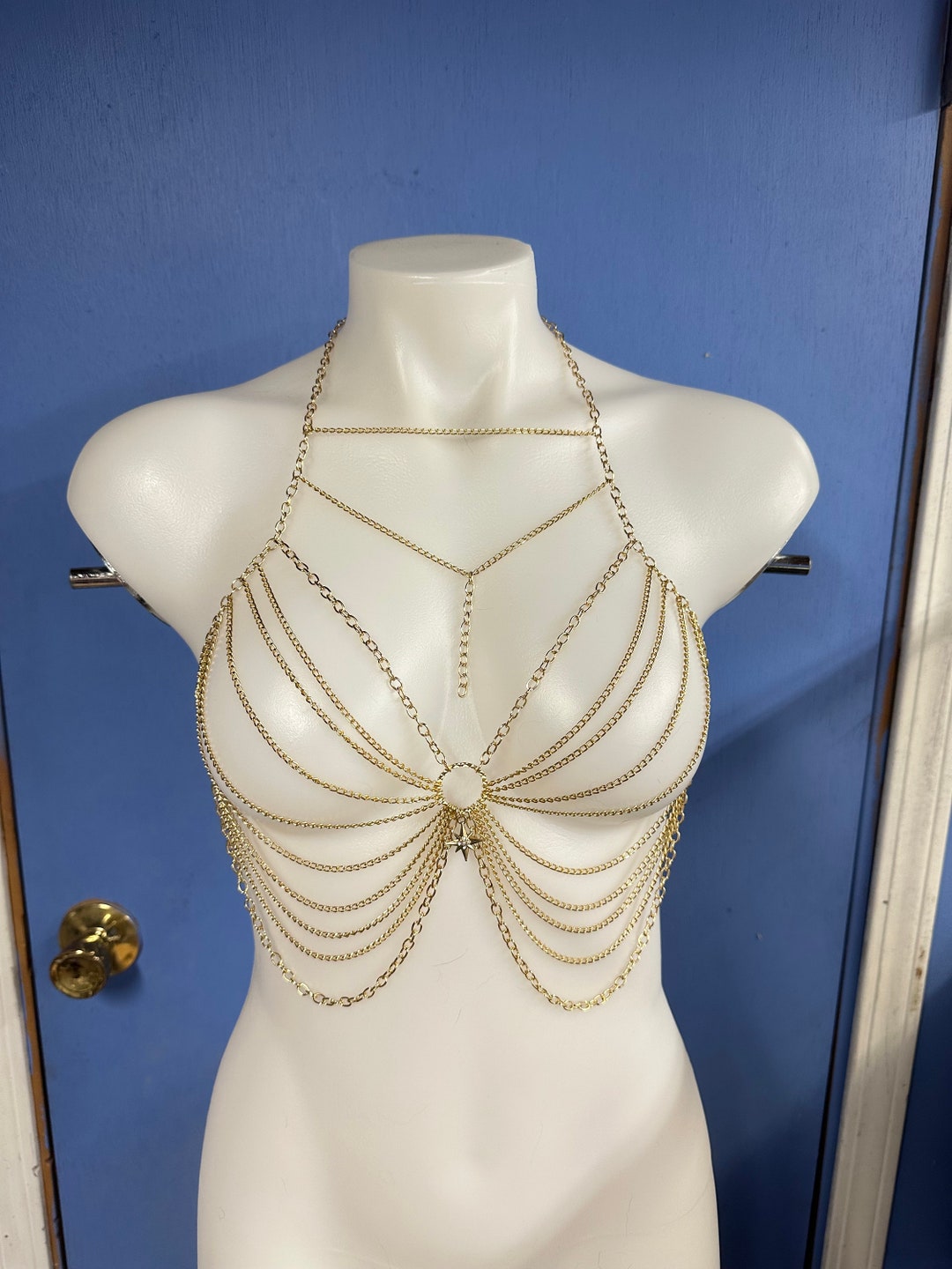 Gold Chain Harness Etsy