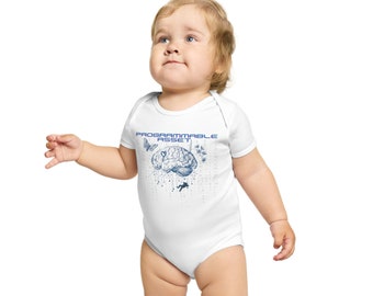 Adorable Eco Science Short Sleeve Baby Body | science Baby Body | Cadeau de douche de bébé | Tenue de bébé Brainy | Bébé éducatif