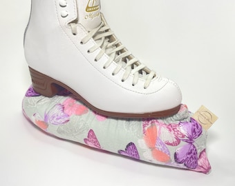 Ice Skate Soakers, Butterfly Puffy Figure Skate Covers, Stuffed Skate Guard Protector, Towel Dry Prevent Rust, Ice Dance Style Beautiful