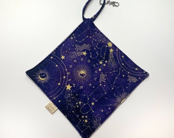 Sport Towel, Ice Skate Drying Towel, Zodiac Constellation, Tennis Golf Sport Cloth, Keychain Choice, Match with Skate Soaker, Flannel/ Terry