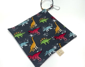 Sport Towel, Ice Skate Drying Towel, Fun Cute Dinosaurs, Tennis Golf Sport Cloth, Keychain Choice, Match with Skate Soakers, Flannel/ Terry