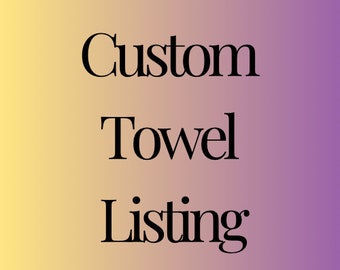 Sport Towel, Custom Drying Towel *For Skate Towel Options not Listed* Match Towel with Available Ice Skate Soaker Options! Flannel and Terry