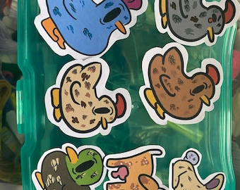 Stardew Valley Farm Animal Stickers, Matte paper like stickers