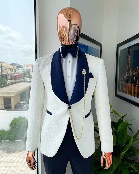 Blue white hotsell tuxedo