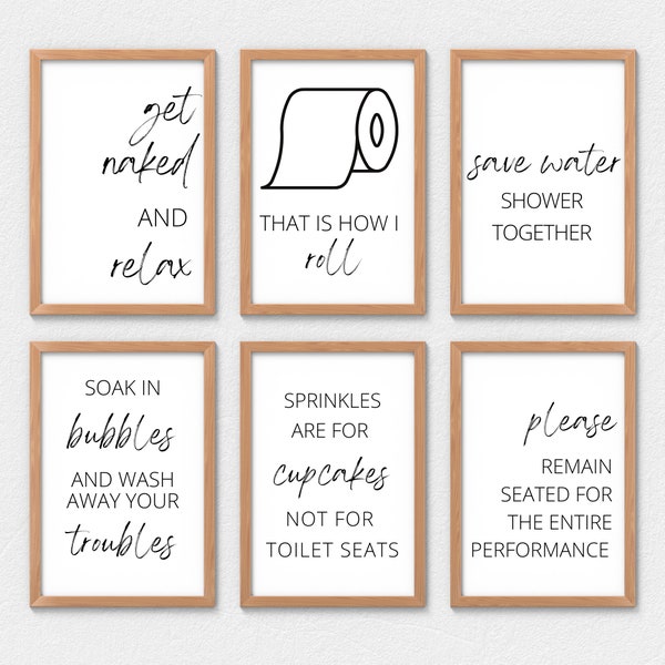 Bathroom Wall Quotes - Etsy