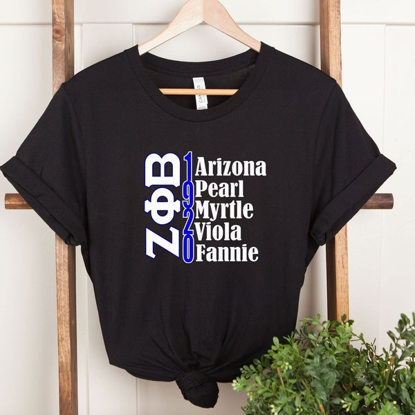 Zeta Phi Beta Arizona Pearl Myrtle Viola Frannle Shirt, Fraternity and Sorority Life Tee, Perfect Gift for Zeta Phi Beta Members, ZPB Sister