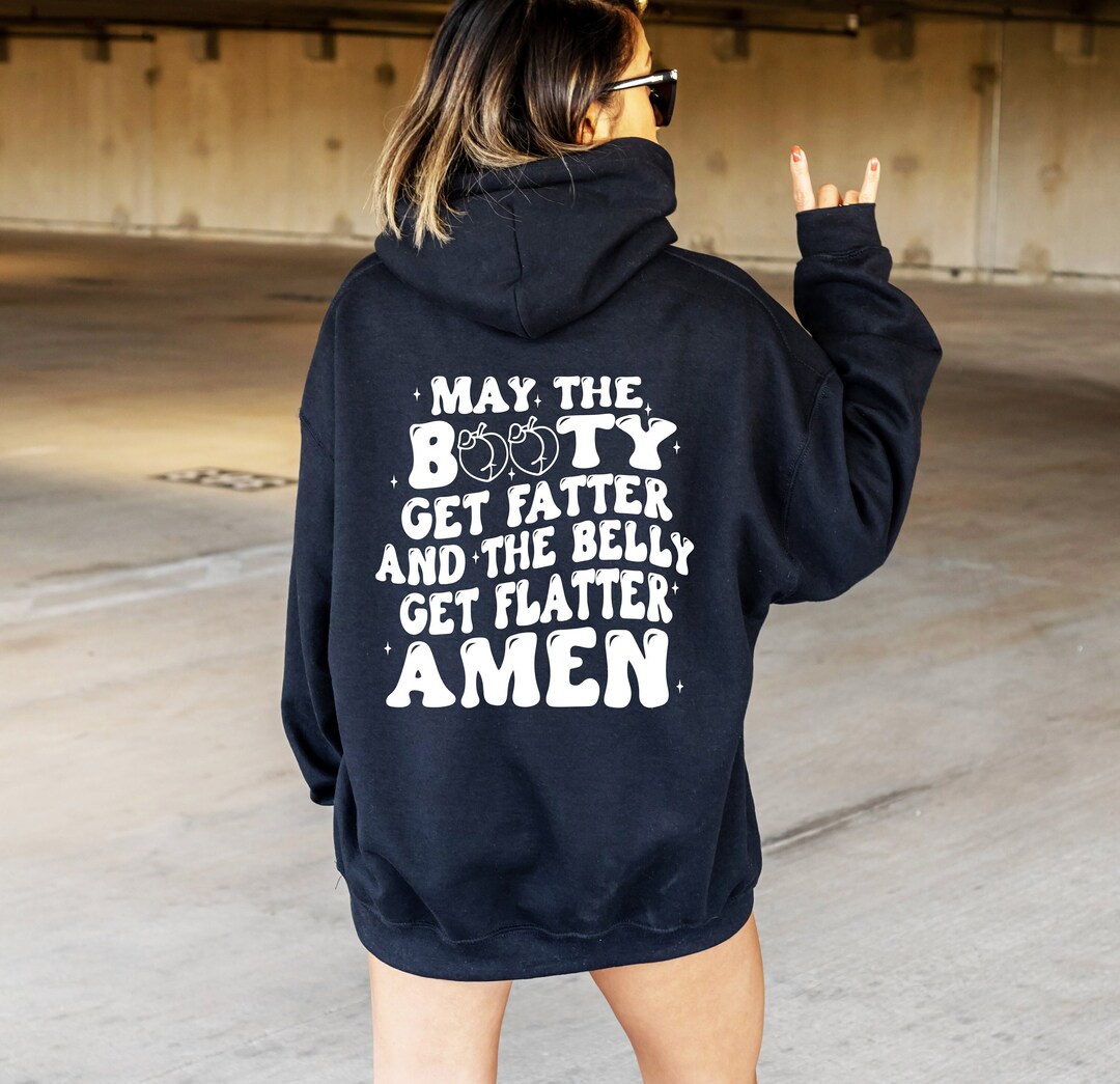 Funny Gym Hoodie, Womens Workout Hoodie, Trendy Gym Sweat, May the