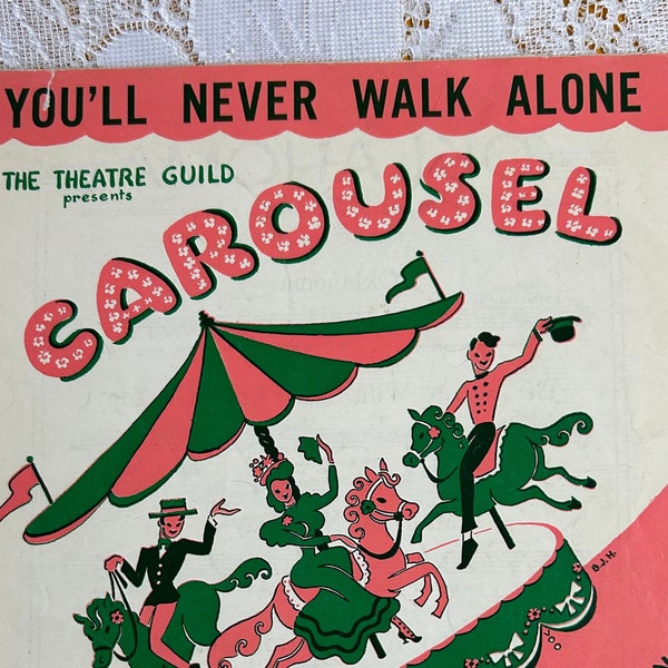 Vintage Sheet Music - 1945 - You'll Never Walk Alone "Carousel" -  Richard Rodgers - Oscar Hammerstein II