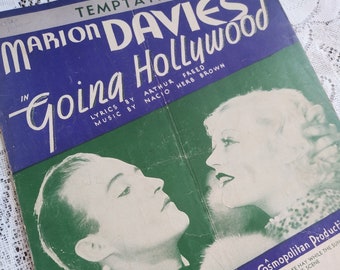 Partitions vintage - 1933 - Temptation - Going Hollywood - Marion Davies - Bing Crosby - Arthur Freed - Nacio Herb Brown