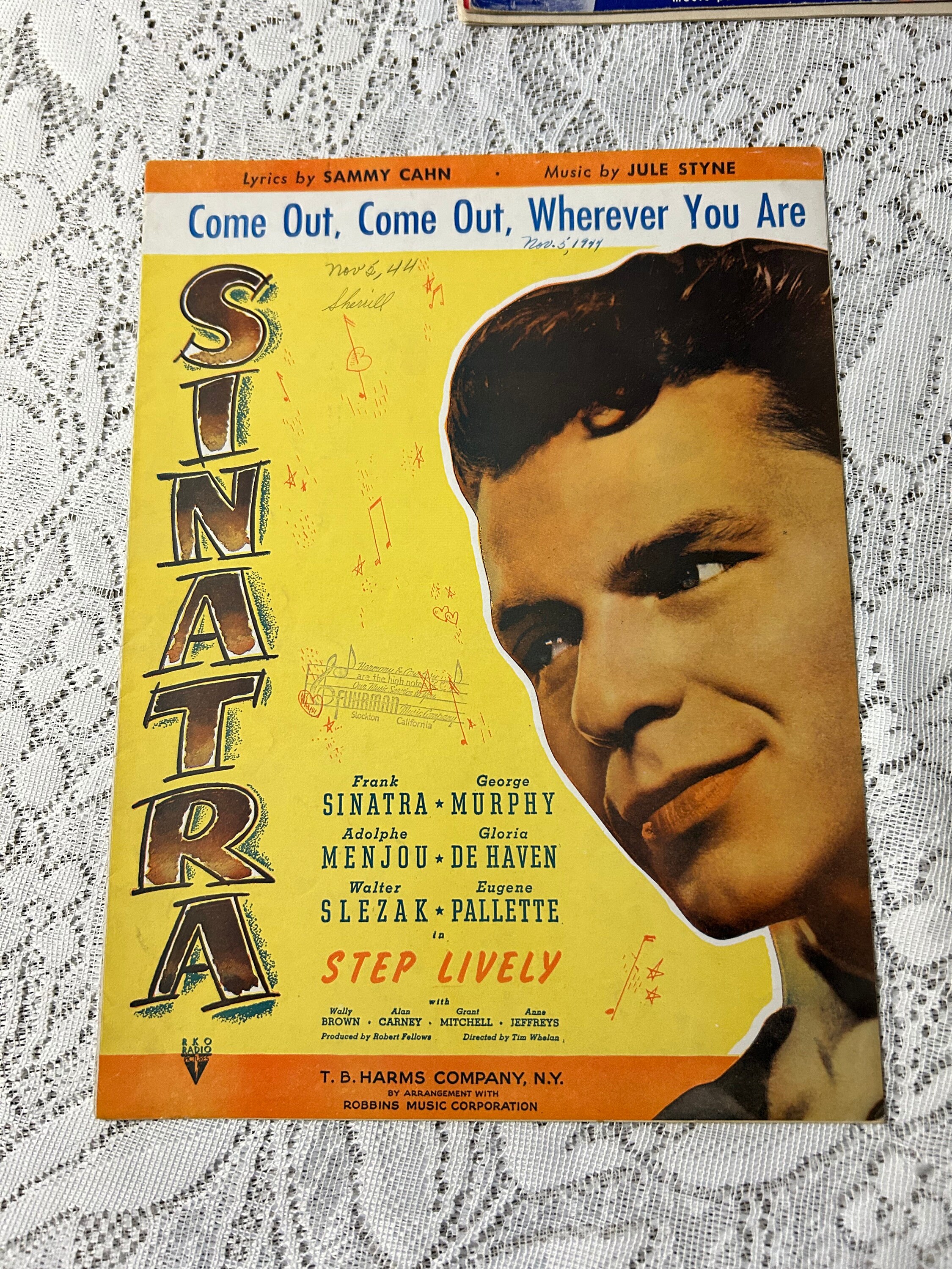 Vintage Sheet Music 1944 Come Out, Come Out, Wherever You Are Step