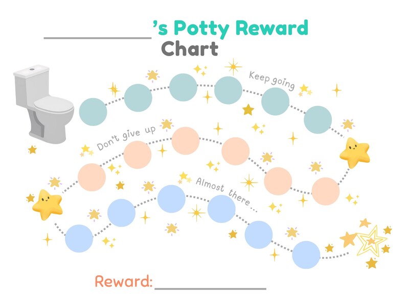 Printable Potty Reward Chart - Etsy