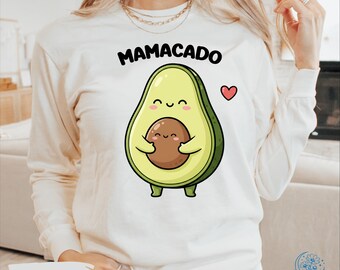 Mamacado Sweatshirt and Hoodie, Baby Announcement Shirt, New Mom Gift, Pregnancy Reveal Shirt, Maternity Shirts, Baby Shower Gift